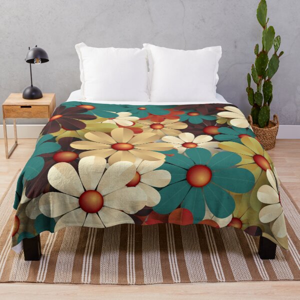 Item preview, Retro Vintage Style Paperflower Pattern designed and sold by risingrocket.