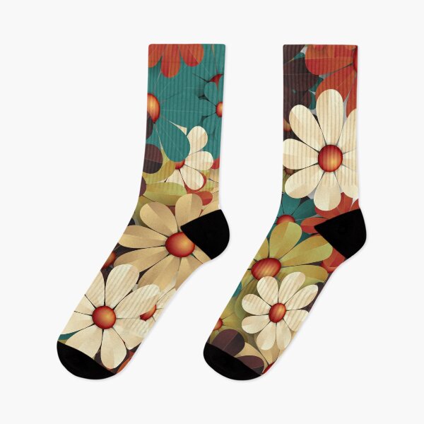 Item preview, Retro Vintage Style Paperflower Pattern designed and sold by risingrocket.
