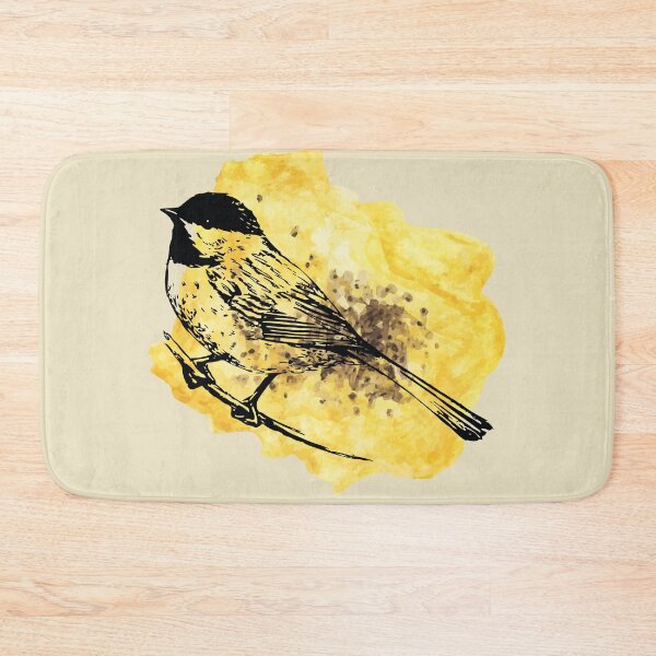 Item preview, Vintage Bird Illustration, Yellow Watercolor designed and sold by Vintustration.
