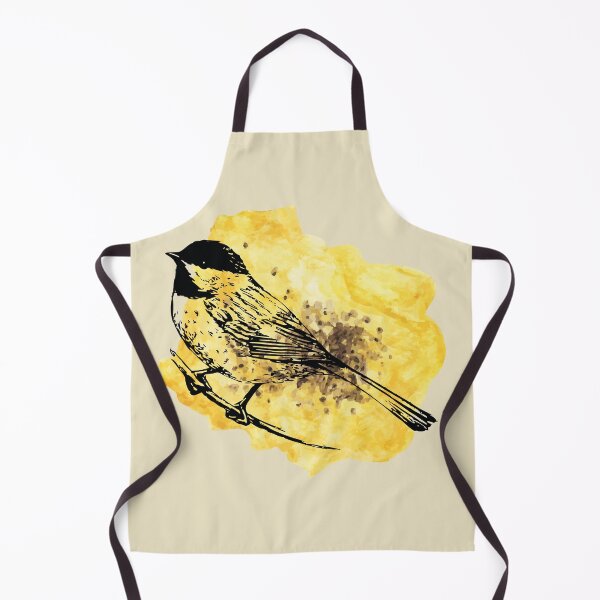 Item preview, Vintage Bird Illustration, Yellow Watercolor designed and sold by Vintustration.
