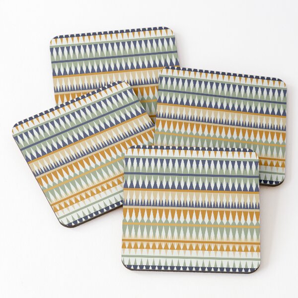 Aperçu de l'œuvre Colorful Stripes Boho Art créée et vendue par meggydesigns.