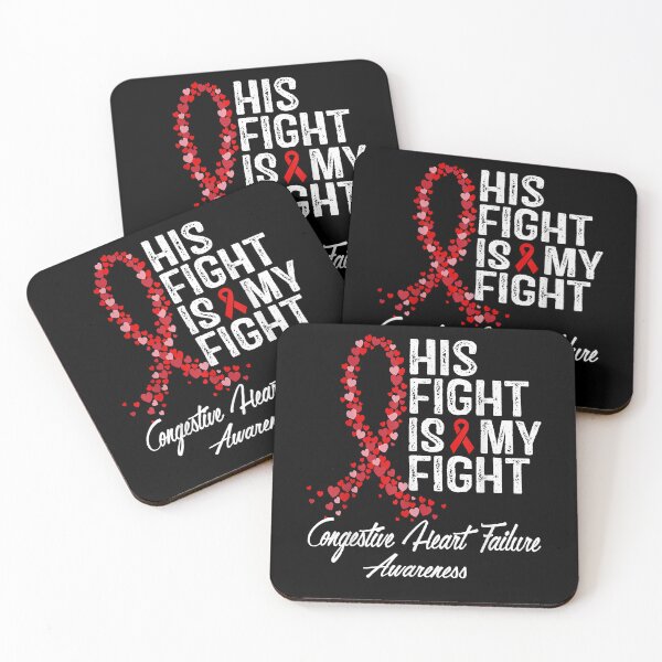 Item preview, His Fight Is My Fight Congestive Heart Failure Awareness T-Shirt designed and sold by pinkeyatur.