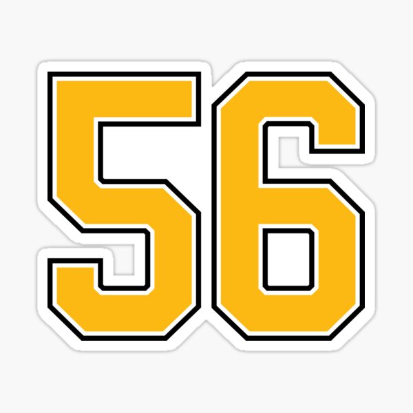 Mark Buehrle #56 Jersey Number Sticker for Sale by StickBall