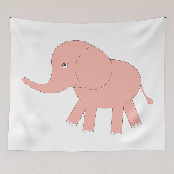 Item preview, Simple Pink Elephant designed and sold by trendingatees.