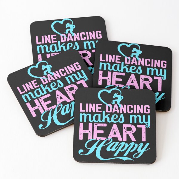 Item preview, Line Dancing Makes My Heart Happy For Dance Lovers designed and sold by mohalaz.
