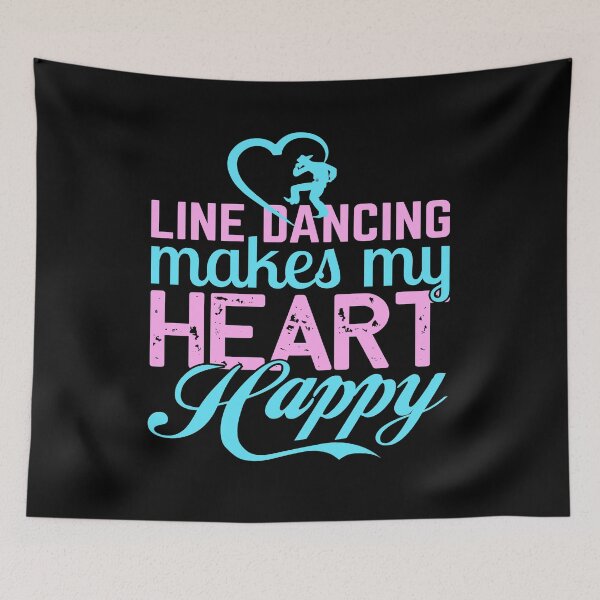 Item preview, Line Dancing Makes My Heart Happy For Dance Lovers designed and sold by mohalaz.