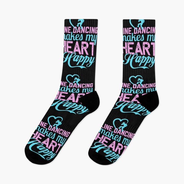 Item preview, Line Dancing Makes My Heart Happy For Dance Lovers designed and sold by mohalaz.
