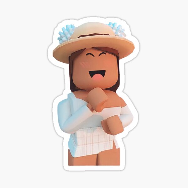 Aesthetic Roblox Girl Sticker By Jskreaziion Redbubble