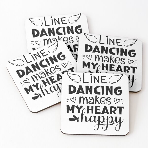 Item preview, Line Dancing Makes My Heart Happy For Dance Lovers designed and sold by mohalaz.