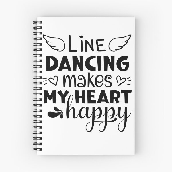Item preview, Line Dancing Makes My Heart Happy For Dance Lovers designed and sold by mohalaz.