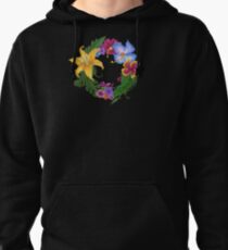 Tropical Flowers Pullover Hoodie