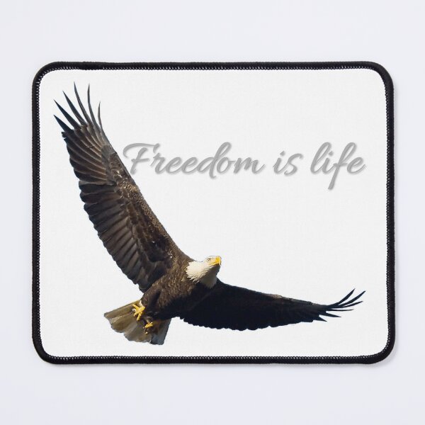Item preview, Eagle "Freedom is life" designed and sold by The best online style shop.