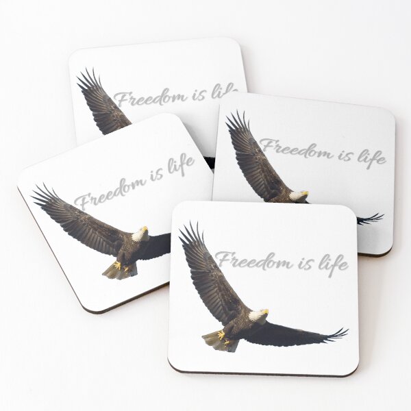 Item preview, Eagle "Freedom is life"  designed and sold by The best online style shop.