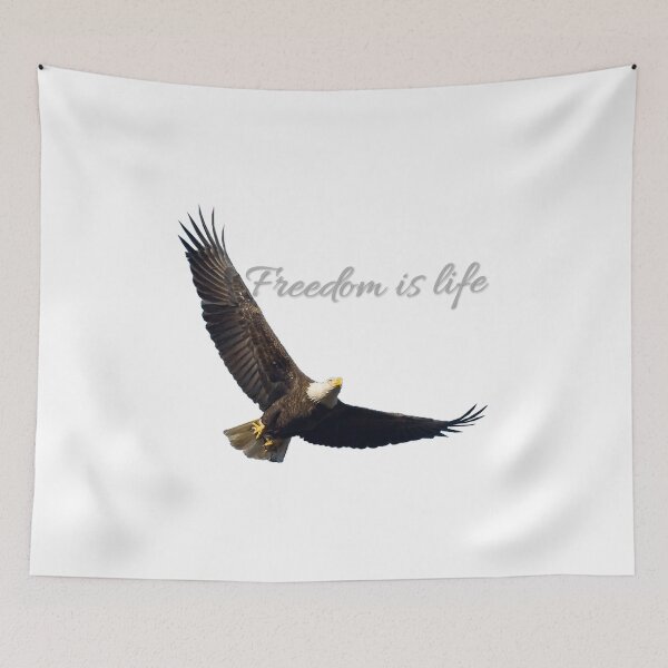 Item preview, Eagle "Freedom is life"  designed and sold by The best online style shop.