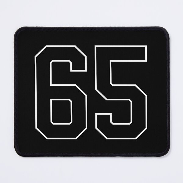 Item preview, Black Number 65 lucky sports jersey sixty five designed and sold by HeavyStyle.