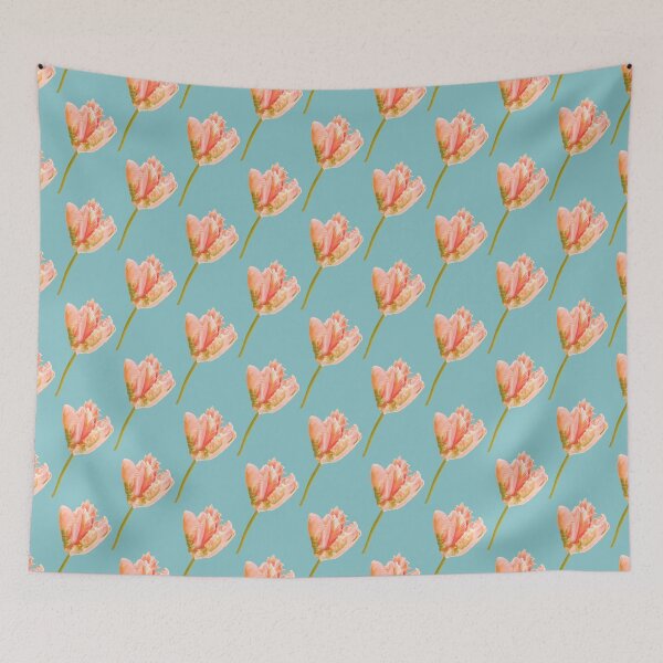 Item preview, Pink tulips flower pattern designed and sold by PG Illustration.