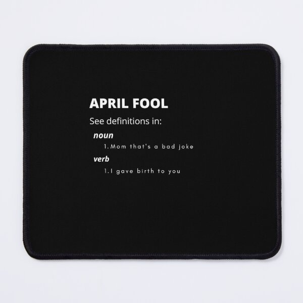Item preview, April fool black tee shirt dictionary designed and sold by The-Corner-Five.
