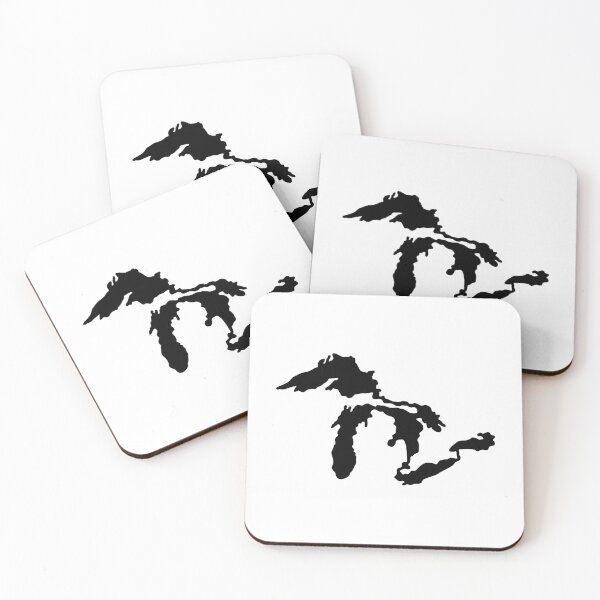Item preview, Great Lakes in Black  designed and sold by State Symbols.