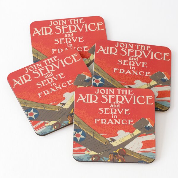 Item preview, JOIN THE AIR SERVICE and SERVE in FRANCE Do it Now! World War Propaganda Recruitment Poster designed and sold by retroposters.