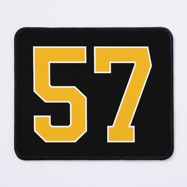 Item preview, Yellow Number 57 lucky sports jersey fifty seven designed and sold by HeavyStyle.