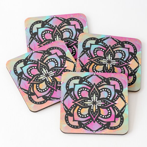 Item preview, Rainbow watercolor mandala  designed and sold by thephoenixsoul.