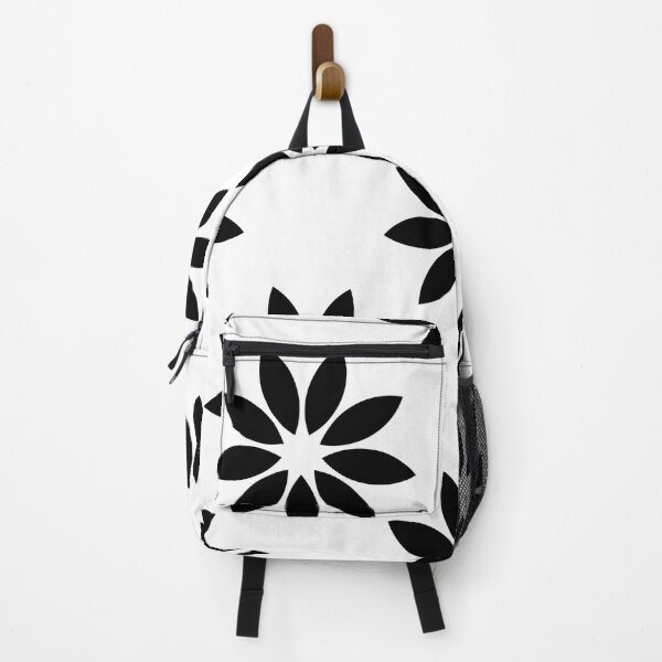 Item preview, Black And White Star Flower Pattern designed and sold by risingrocket.