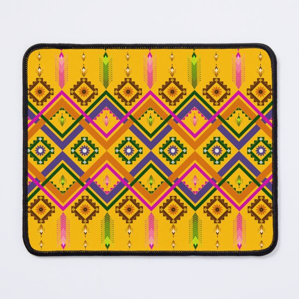 Item preview, Pastel Colored Floral Patterns / Batik Pattern / Ethnic pattern Seamless Yellow Purple designed and sold by RisaArt22.