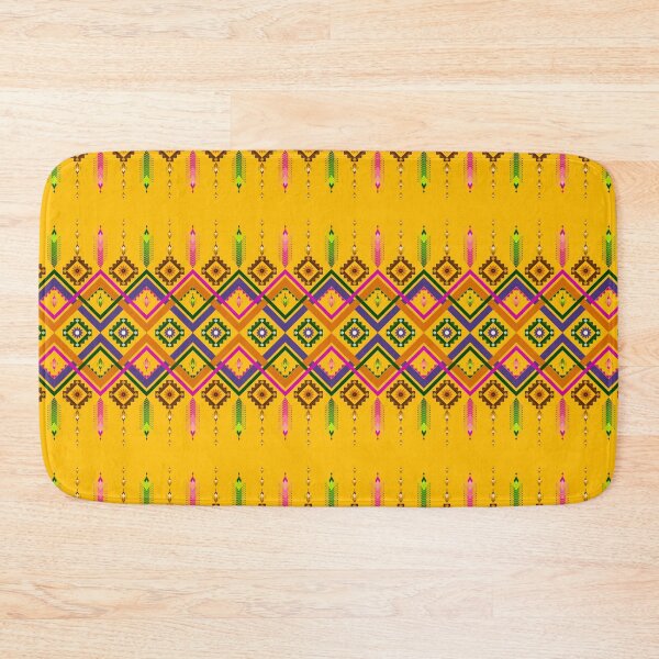 Item preview, Pastel Colored Floral Patterns / Batik Pattern / Ethnic pattern Seamless Yellow Purple designed and sold by RisaArt22.