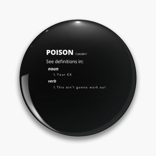 Item preview, Poison black tee shirt dictionary editon designed and sold by The-Corner-Five.