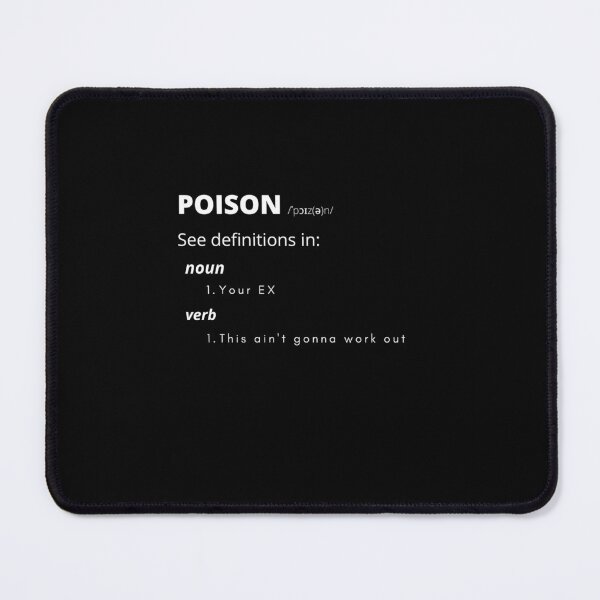 Item preview, Poison black tee shirt dictionary editon designed and sold by The-Corner-Five.