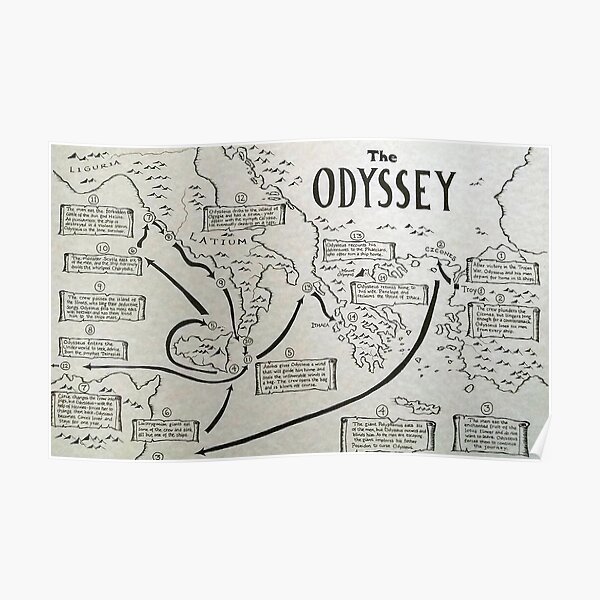 Odyssey-map  Poster