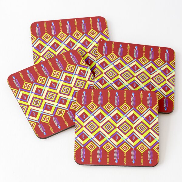 Item preview, Batik Pattern / Ethnic pattern Seamless Red Yellow Blue designed and sold by RisaArt22.