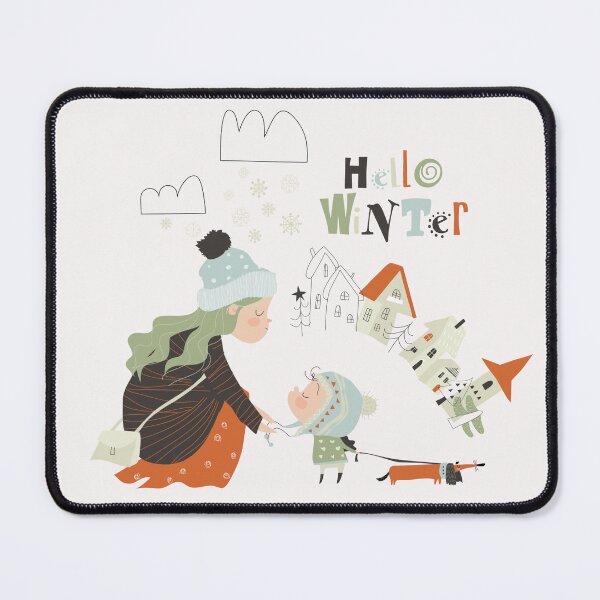Item preview, Hello Winter designed and sold by ZubiyaArt.