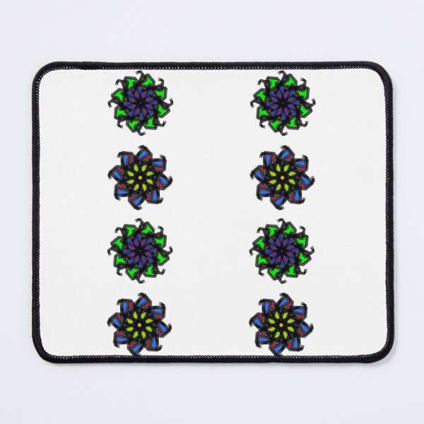 Item preview, Pattern of colorful stars and flowers, abstract art designed and sold by Meo Design.