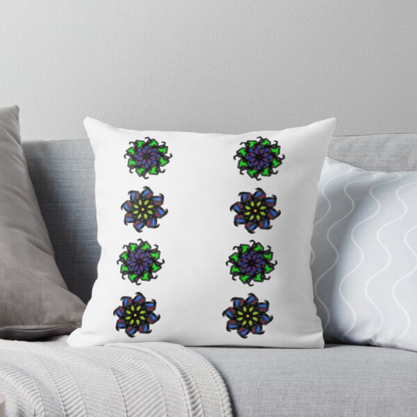 Item preview, Pattern of colorful stars and flowers, abstract art designed and sold by Meo Design.