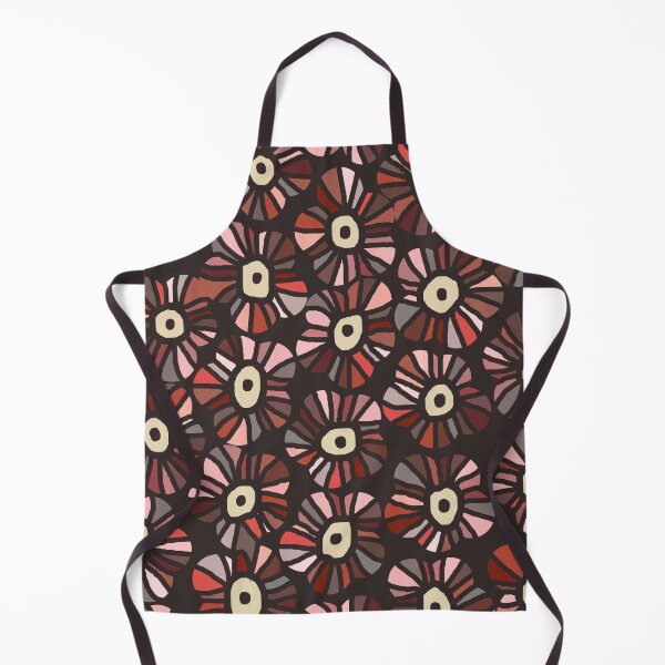 Item preview, Colored Scandinavian Floral Stained Glass in Gradient Red and Gray #1 designed and sold by Deutschic.