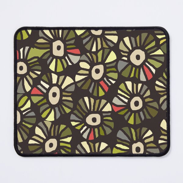 Item preview, Colored Seamless Floral Stained Glass in Gradient Green and Gray #1 designed and sold by Deutschic.