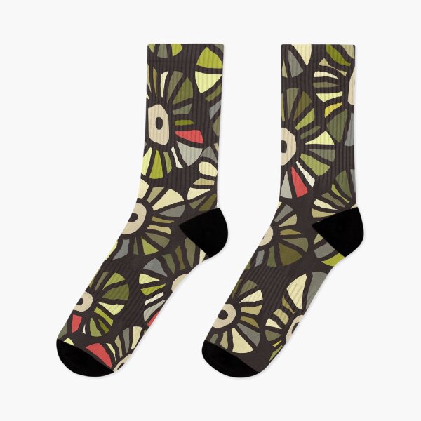 Item preview, Colored Seamless Floral Stained Glass in Gradient Green and Gray #1 designed and sold by Deutschic.