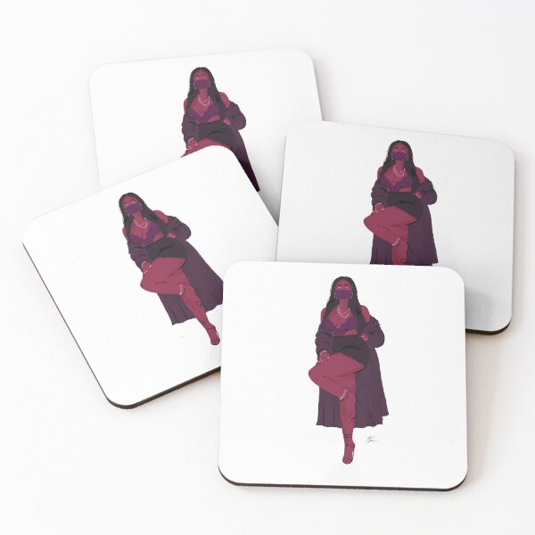 Item preview, Curvy girl in a robe standing on one leg designed and sold by Rickard Bengtsson.