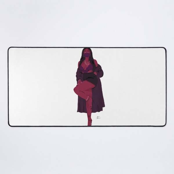 Item preview, Curvy girl in a robe standing on one leg designed and sold by Rickard Bengtsson.