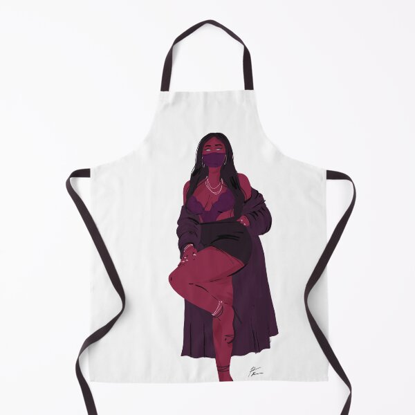 Item preview, Curvy girl in a robe standing on one leg designed and sold by Rickard Bengtsson.