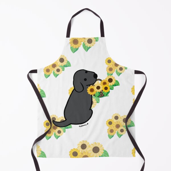Item preview, Black Labrador and Sunflower Basket designed and sold by HappyLabradors.