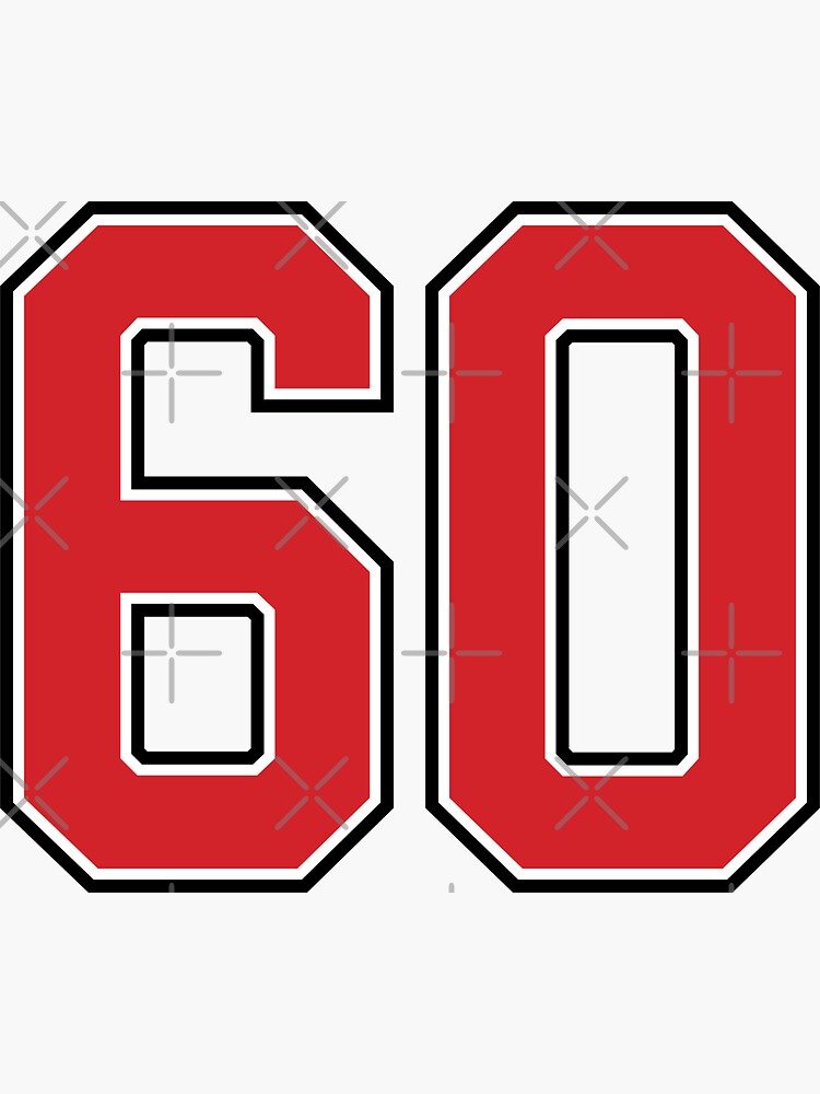 Sports Number 77, red black color lucky sport seventy seven Sticker for  Sale by ArtIsParty