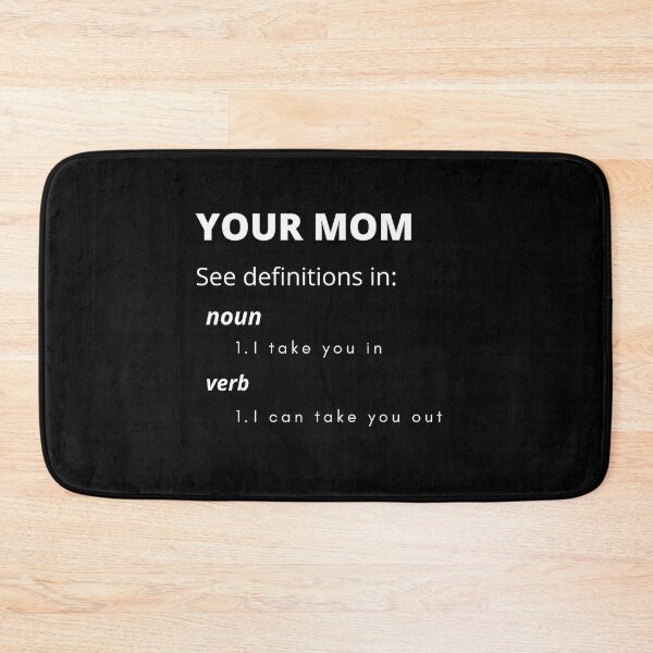 Item preview, Your mom black tee shirt dictionary designed and sold by The-Corner-Five.