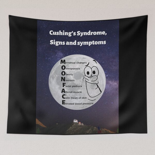 Item preview, Cushing's Syndrome, Signs and Symptoms: MOON FACE Mnemonic designed and sold by Caregiverology.
