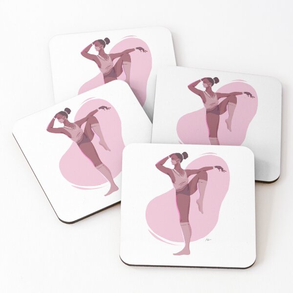 Item preview, Yoga girl in high socks and hair bun designed and sold by Rickard Bengtsson.