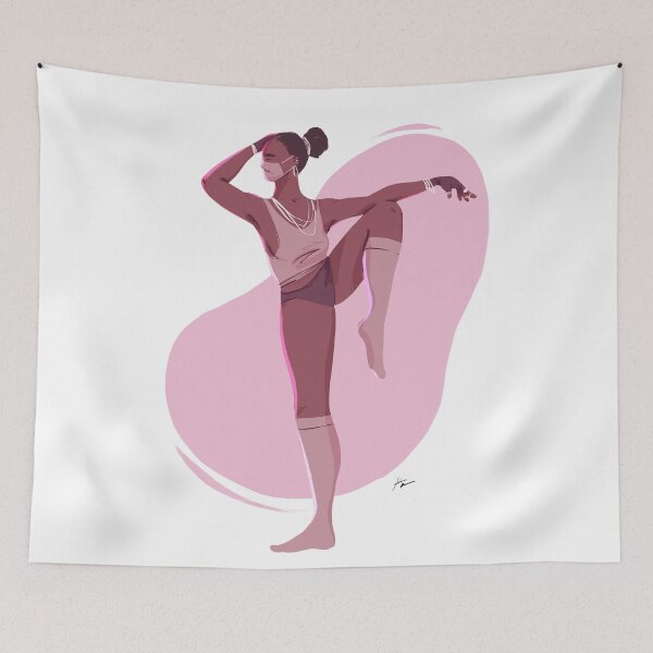 Item preview, Yoga girl in high socks and hair bun designed and sold by Rickard Bengtsson.