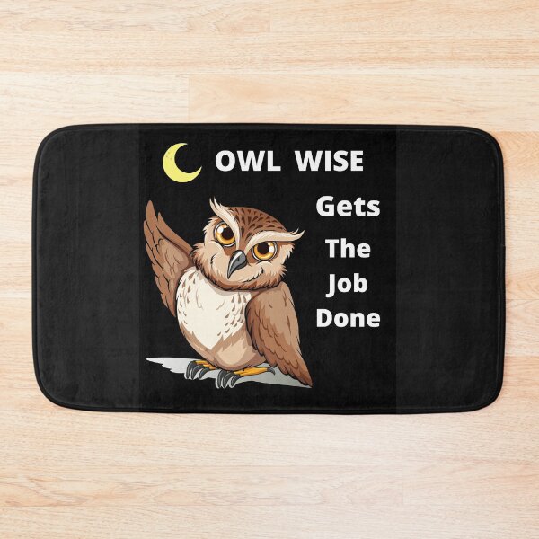 Item preview, Owl Wise Gets Th Job Done, Moon light Owl designed and sold by LGMmugsdesign.