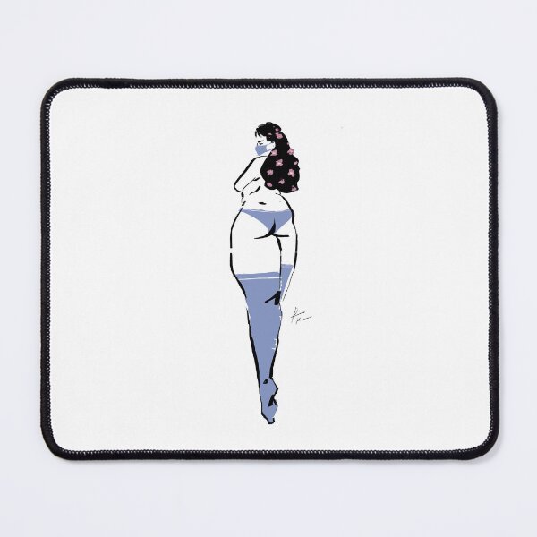 Item preview, Blue thigh highs and flowers in her hair designed and sold by Rickard Bengtsson.