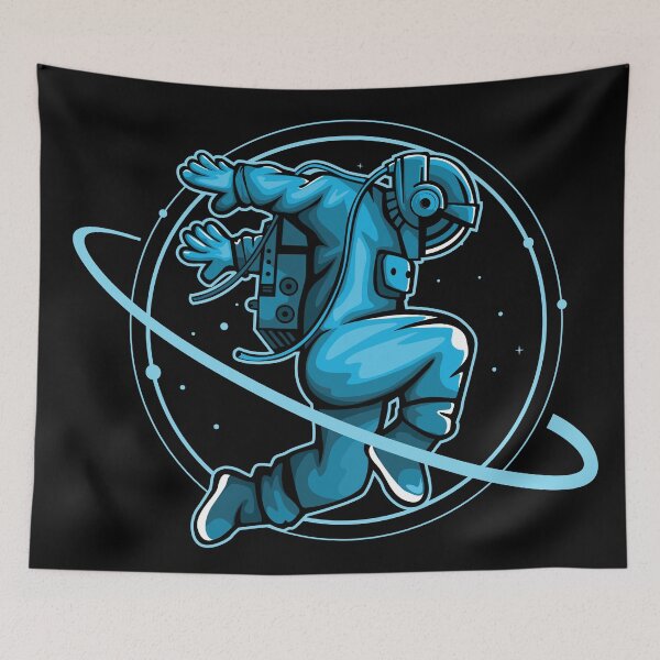 Item preview, Sliding astronaut (black) designed and sold by PassKoms.